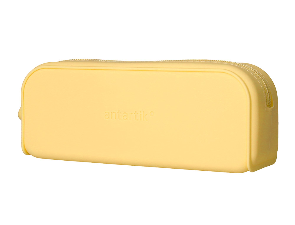 ESTOJO ESCOLAR ANTARTIK PRISMA SILICONE SOFT RETANGULAR 185X50X75 MM EXPOSITOR DE 8 UNIDADES CORES PASTEL