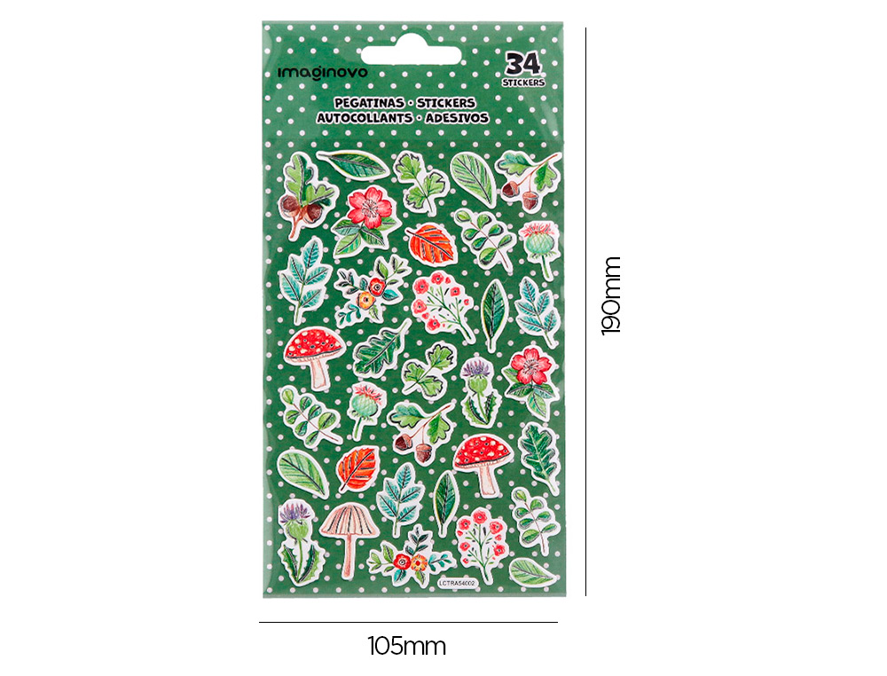 AUTOCOLANTES IMAGINOVO FLORES VINTAGE DE PAPEL 190X100 MM EM BLISTER