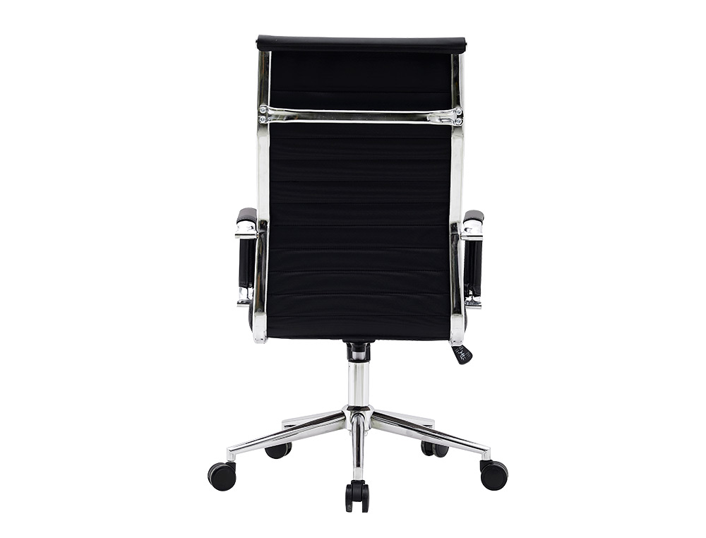 CADEIRA DE ESCRITORIO Q-CONNECT BOSA IMITACAO DE PELE BASE METALICA ALT MAX 1130 LARG 550 PROF 630 MM RODAS PREMIUM COR