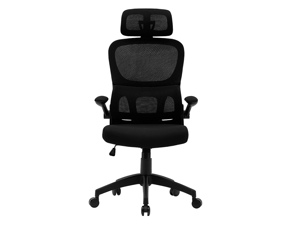 CADEIRA DE DIRECAO Q-CONNECT SORRENTO TECIDO BASE METALICA ALT MAX 1320 LAR 650 PROF 600 MM RODAS PREMIUM PRETO
