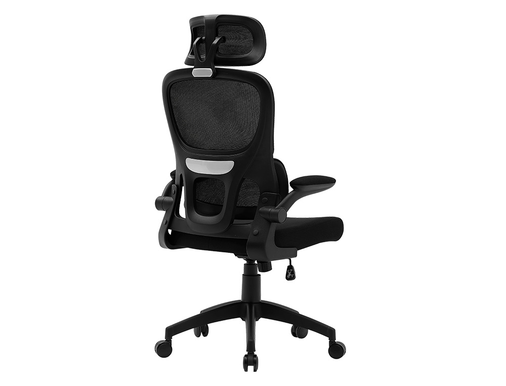 CADEIRA DE DIRECAO Q-CONNECT SORRENTO TECIDO BASE METALICA ALT MAX 1320 LAR 650 PROF 600 MM RODAS PREMIUM PRETO