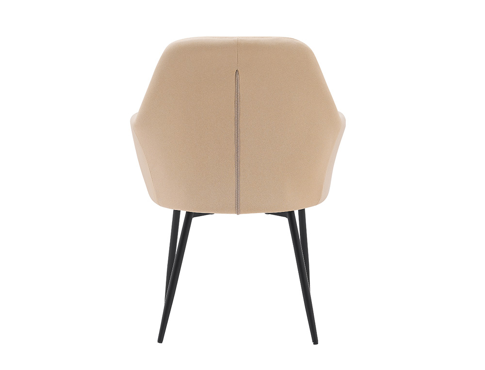 CADEIRA CONFIDENTE Q-CONNECT SIEMIONE BASE METALICA ALT MAX 820 LARG 570 PROF 580 CASTANHO AREIA