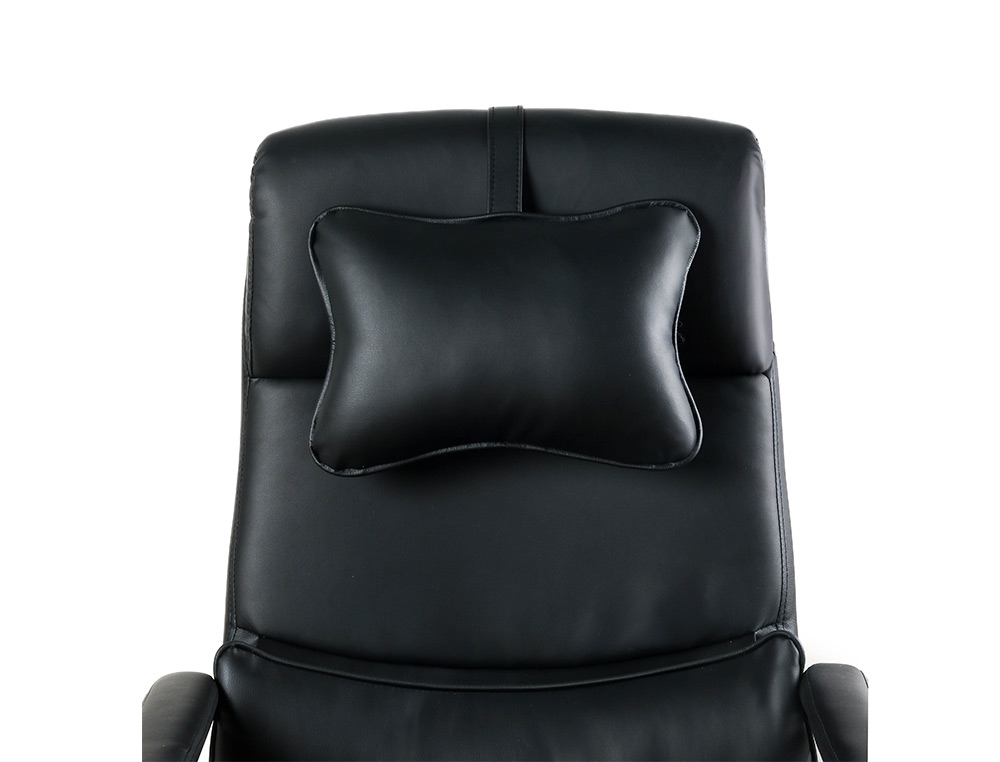 CADEIRA Q-CONNECT DIRECAO RAVENNA IMITACAO DE PELE BASE METALICA ALT MAX 1300 LARG 670 PROF 730 MM RODAS PREMIUM COR PRE