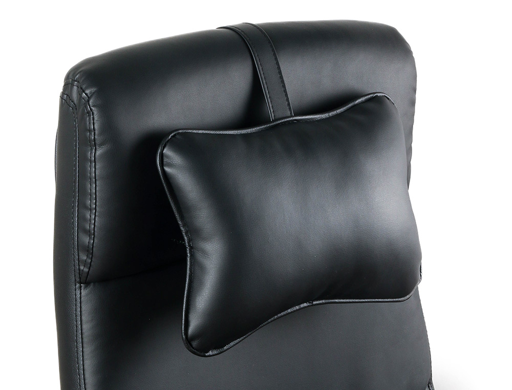 CADEIRA Q-CONNECT DIRECAO RAVENNA IMITACAO DE PELE BASE METALICA ALT MAX 1300 LARG 670 PROF 730 MM RODAS PREMIUM COR PRE