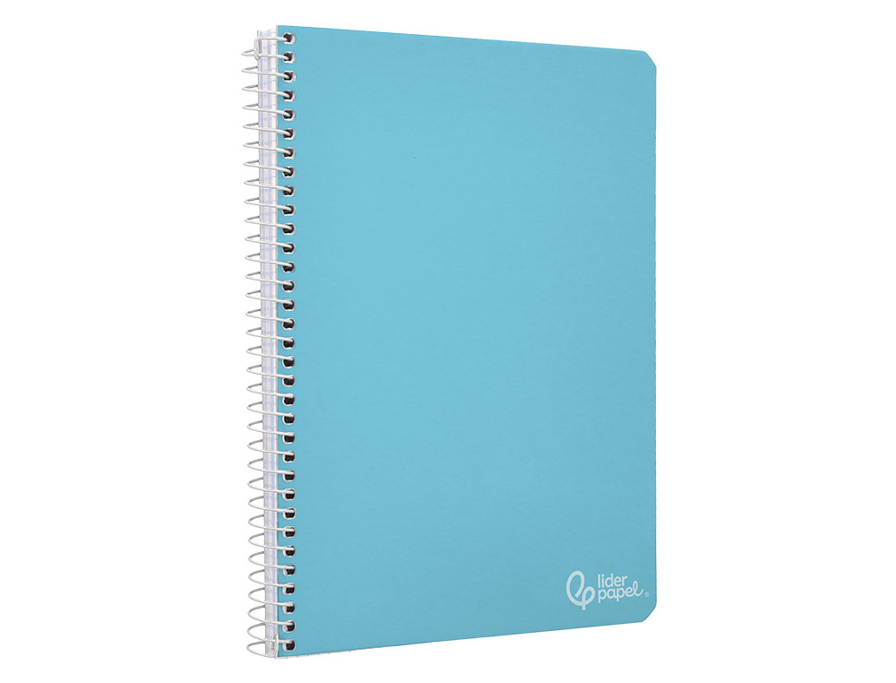 CADERNO ESPIRAL LIDERPAPEL WITTY DIN A4 CAPA DURA 80F 90GR QUADRICULA 5MM COM MARGEM CORES SORTIDAS