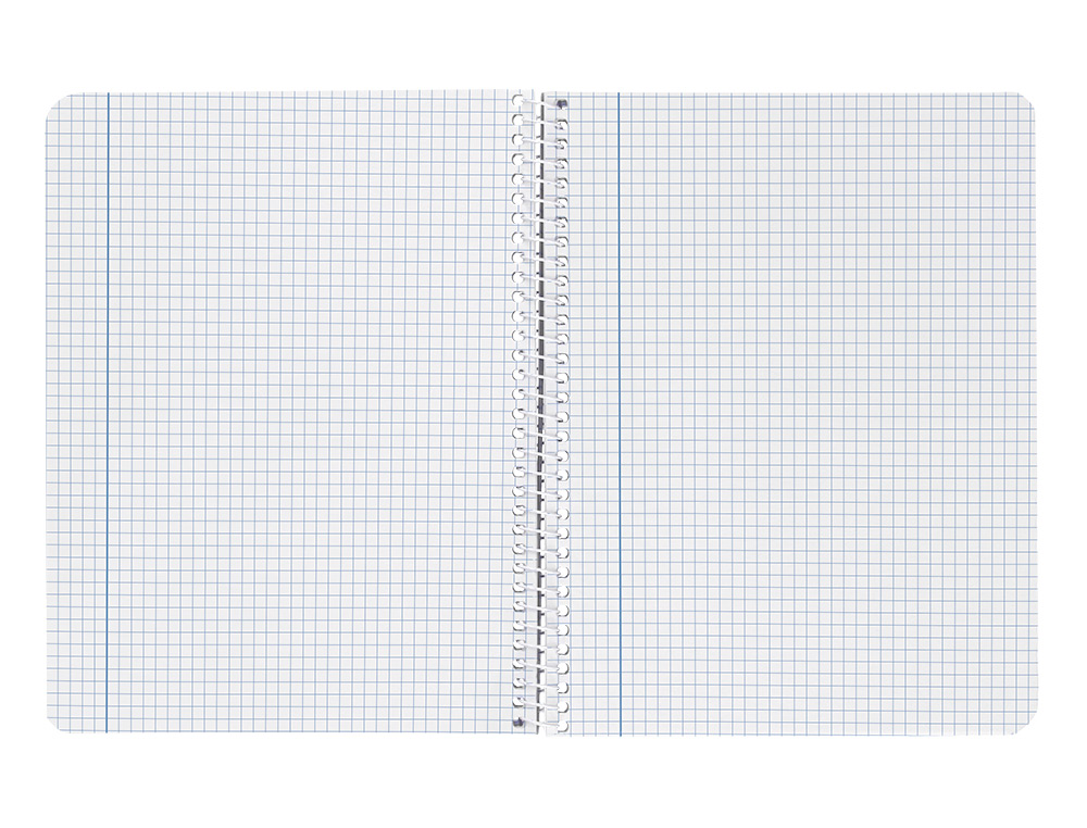 CADERNO ESPIRAL LIDERPAPEL WITTY DIN A4 CAPA DURA 80F 90GR QUADRICULA 5MM COM MARGEM CORES SORTIDAS
