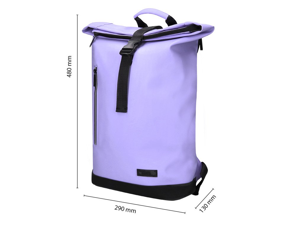 MOCHILA ANTARTIK WATERPROOF ENROLAVEL DESIGN CASUAL COR LAVANDA 480X130X280 MM