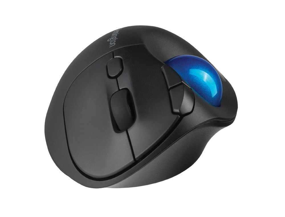 RATO KENSINGTON OTICO TRACKBALL TB450 PRO FIT ERGO 1600 DPI SEM FIOS COR PRETO/AZUL