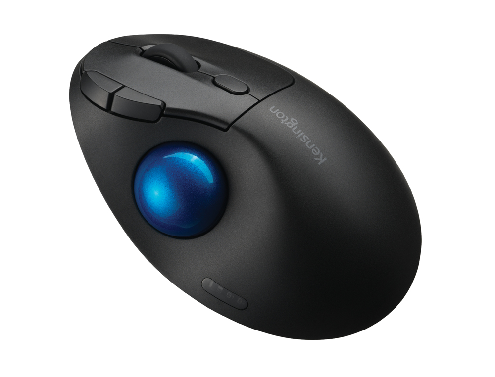 RATO KENSINGTON OTICO TRACKBALL TB450 PRO FIT ERGO 1600 DPI SEM FIOS COR PRETO/AZUL
