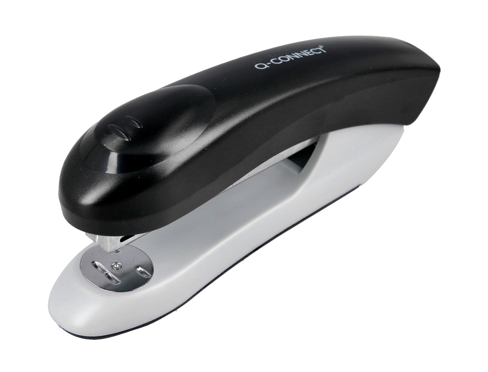 AGRAFADOR Q-CONNECT KF14207 PLASTICO ABS PRETO CAPACIDADE 20 FOLHAS