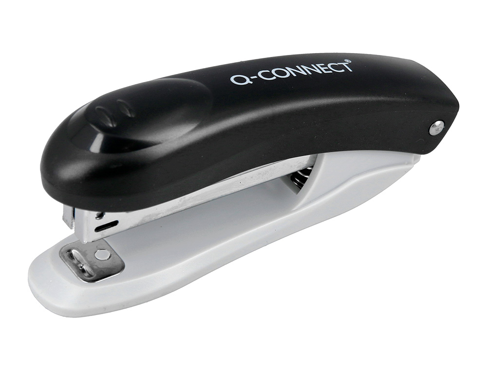 AGRAFADOR Q-CONNECT KF14212 PLASTICO CAPACIDADE 10 FOLHAS USA AGRAFES NUMERO 10