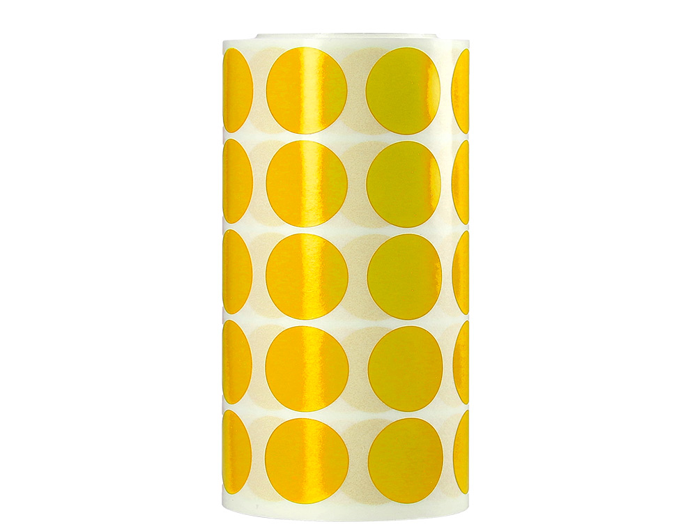 ETIQUETAS ESCOLAR LIDERPAPEL AUTOADESIVAS CIRCULOS 20 MM AMARELO ROLO DE 2000 UNIDADES EM CAIXA DE CARTAO