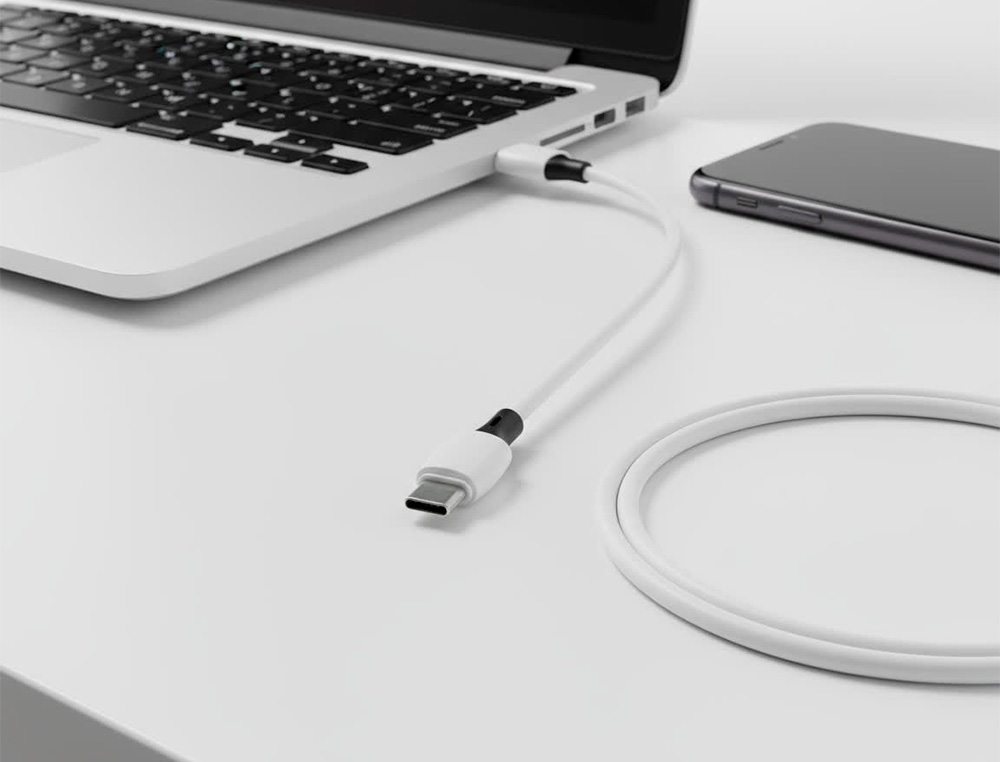CABO USB-C A USB-A Q-CONNECT PVC COMPRIMENTO 2M BRANCO