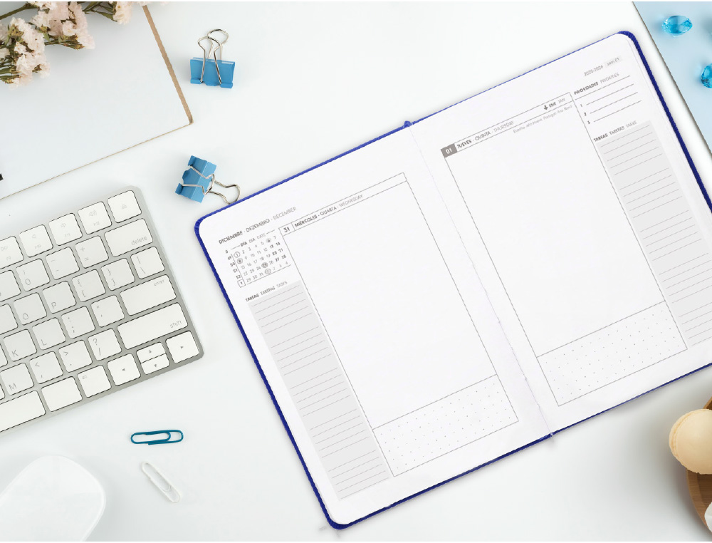 AGENDA ENCADERNADA ANTARTIK MY YEAR A5+ 2026 DIA PAGINA CINZA PAPEL 80 GR FSC