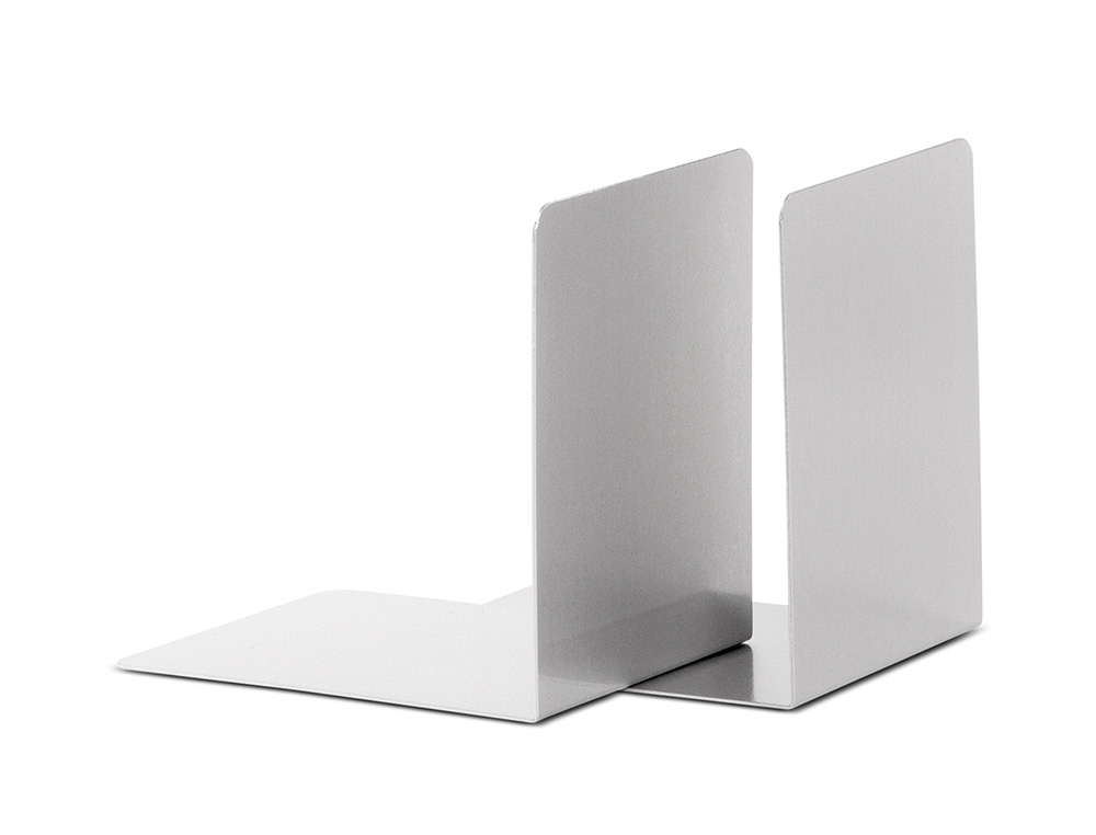 APOYALIBROS METALICO MAUL ALUMINIO 100X80X100 MM PACK DE2 UNIDADES