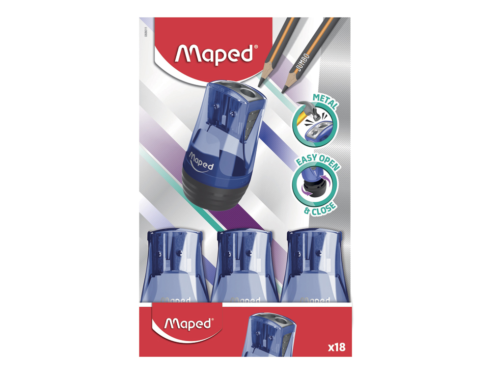 APARA LAPIS MAPED METLICO TONIC 2 USOS COM DEPSITO