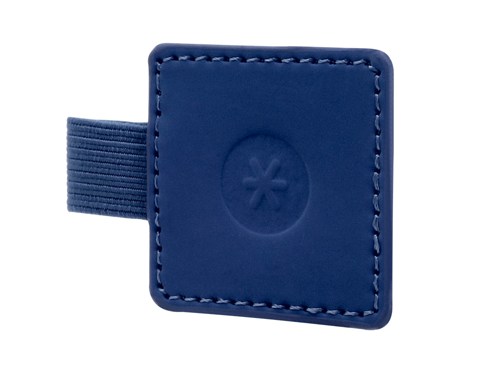 PORTABOLIGRAFO AUTOADHESIVO ANTARTIK PARA CUADERNO NOTE CON ELASTICO HASTA 15 MM GROSOR 80 MM AZUL MARINO