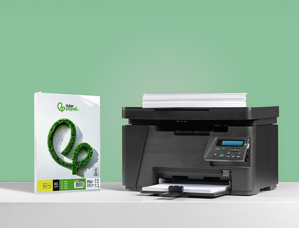 PAPEL LIDERPAPEL A4 80 GR LISO EMBALAGEM DE 250 FOLHAS