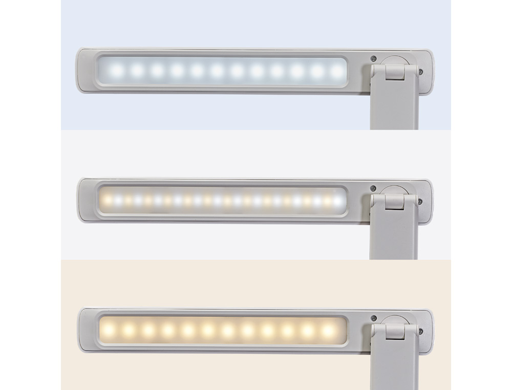 CANDEEIRO DE ESCRITORIO MAUL SALLY LED COM BATERIA TRES NIVEIS INTENSIDADE COR BRANCO