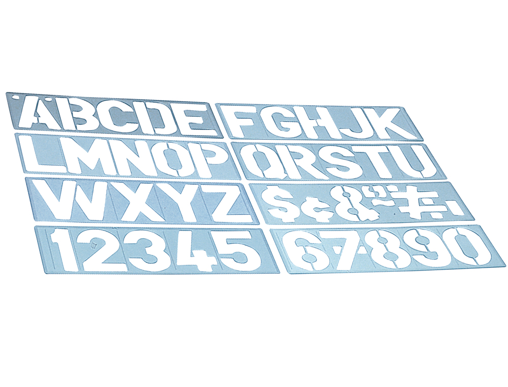 ESCANTILHAO LETRAS E NUMEROS 50MM