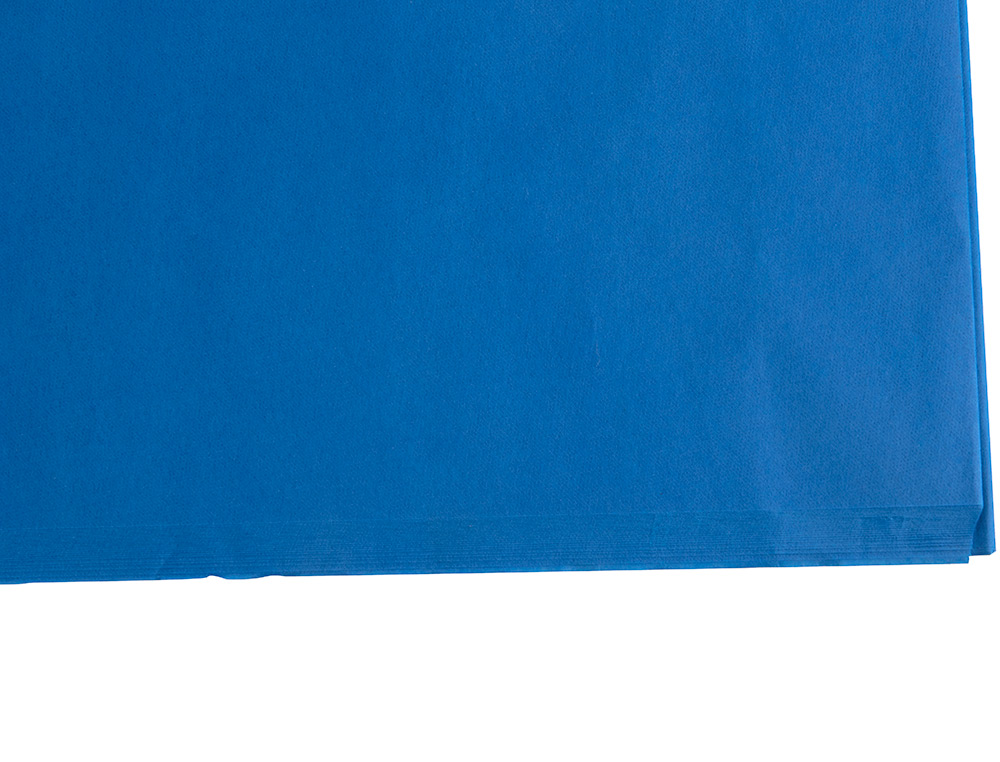 PAPEL SEDA LIDERPAPEL 52 X 76 CM 18 GR AZUL EMBALAGEM DE 25 FOLHAS