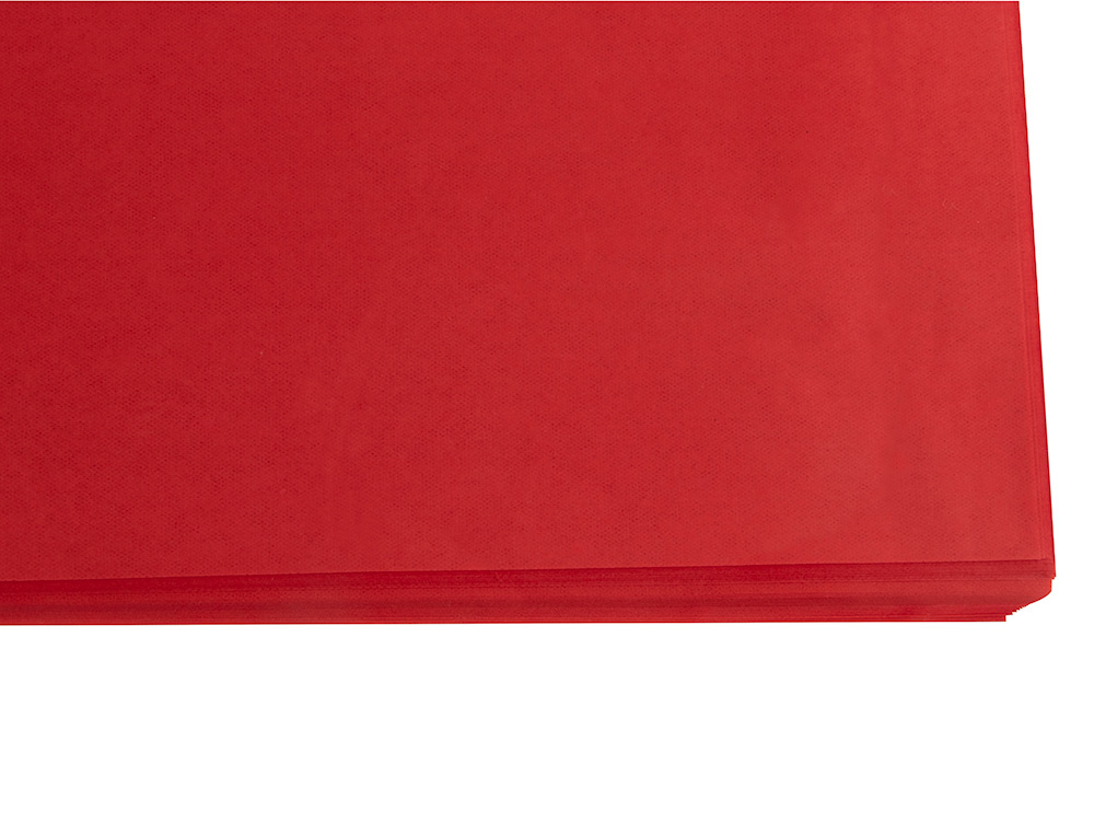 PAPEL SEDA LIDERPAPEL 52 X 76 CM 18 GR VERMELHO EMBALAGEM DE 25 FOLHAS