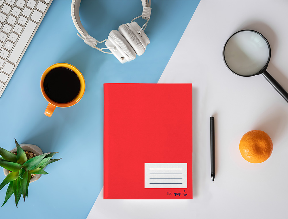 CADERNO ESCOLAR LIDERPAPEL 32 FOLHAS DIN A5 PAUTADO 2 LINHAS
