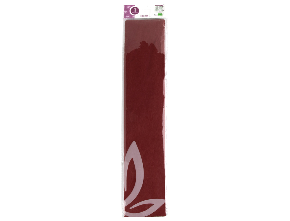 PAPEL CREPE EM CELOFANE LIDERPAPEL 50 CM X 2,5 M VERMELHO