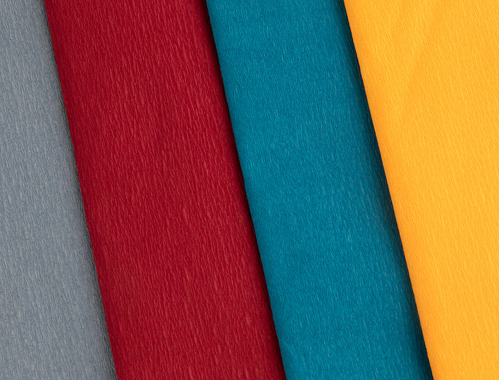 PAPEL CREPE EM CELOFANE LIDERPAPEL 50 CM X 2,5 M VERMELHO