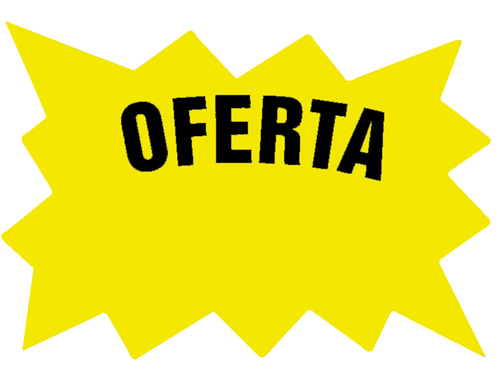 ETIQUETA CARTOLINA AMARELA FLUO 160X110MMPARA MARCAR PRECOS PACK 50 UNIDADES UNIDADES