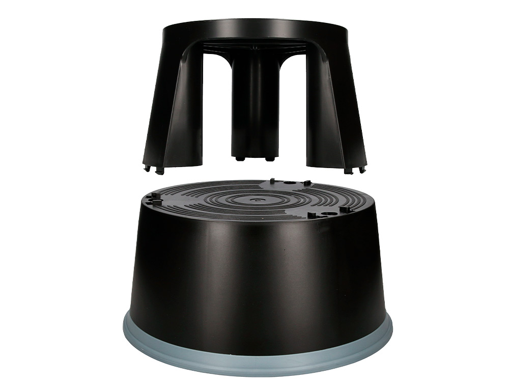 TAMBORETE Q-CONNECT COM RODAS RETRATEIS PRETO
