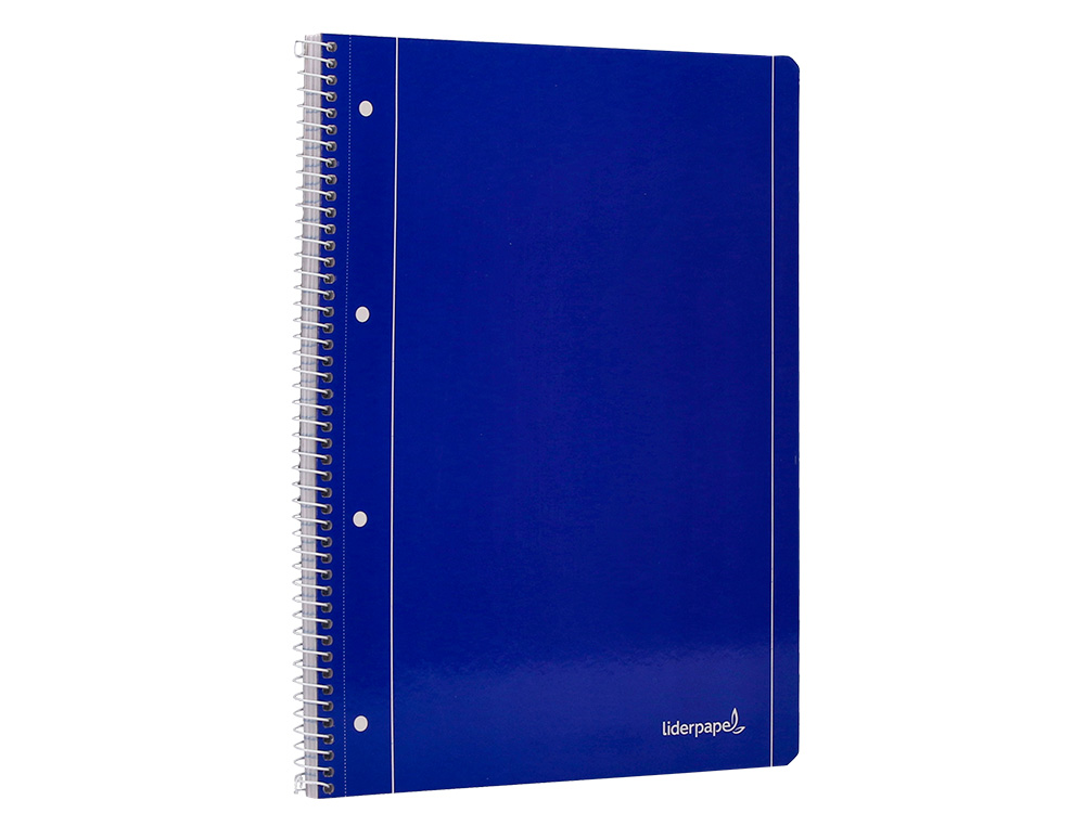 CADERNO ESPIRAL LIDERPAPEL CAPA AZUL MICRO 80 F DIN A4 QUADRICULADO