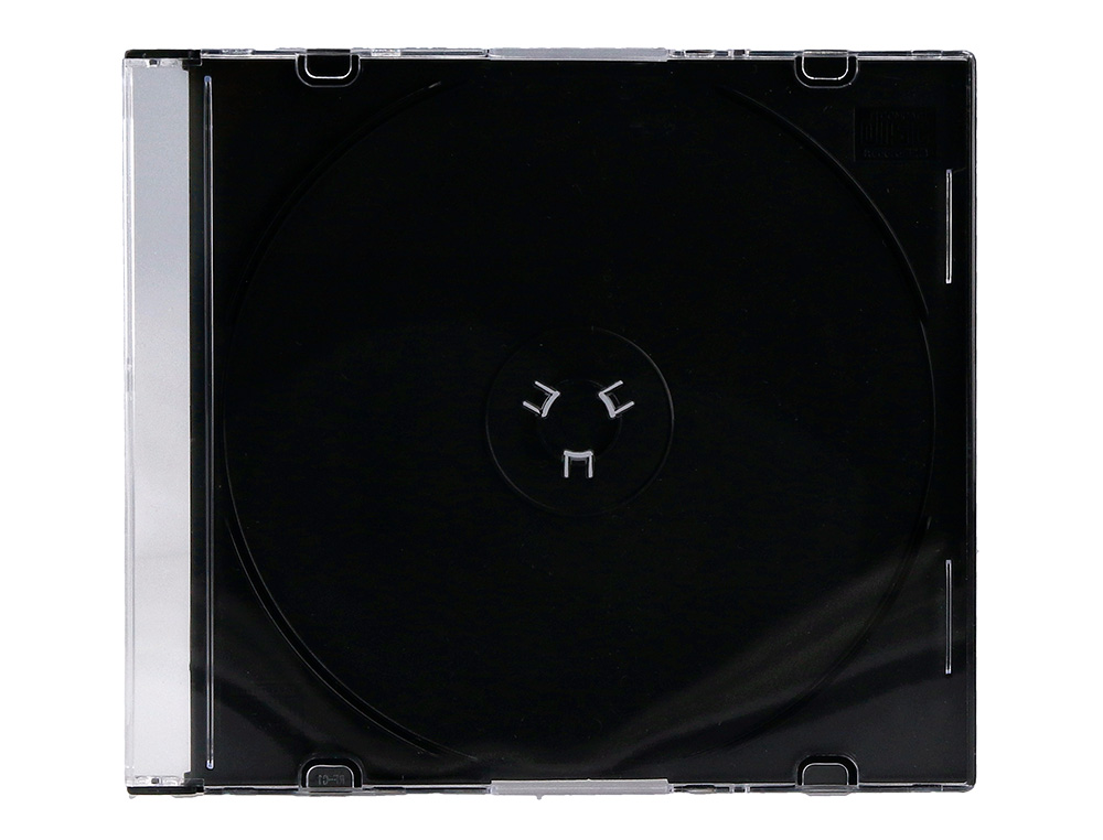 CAIXA Q-CONNECT PARA CD / DVD SLIM PRETA PACK 25 UNIDADES
