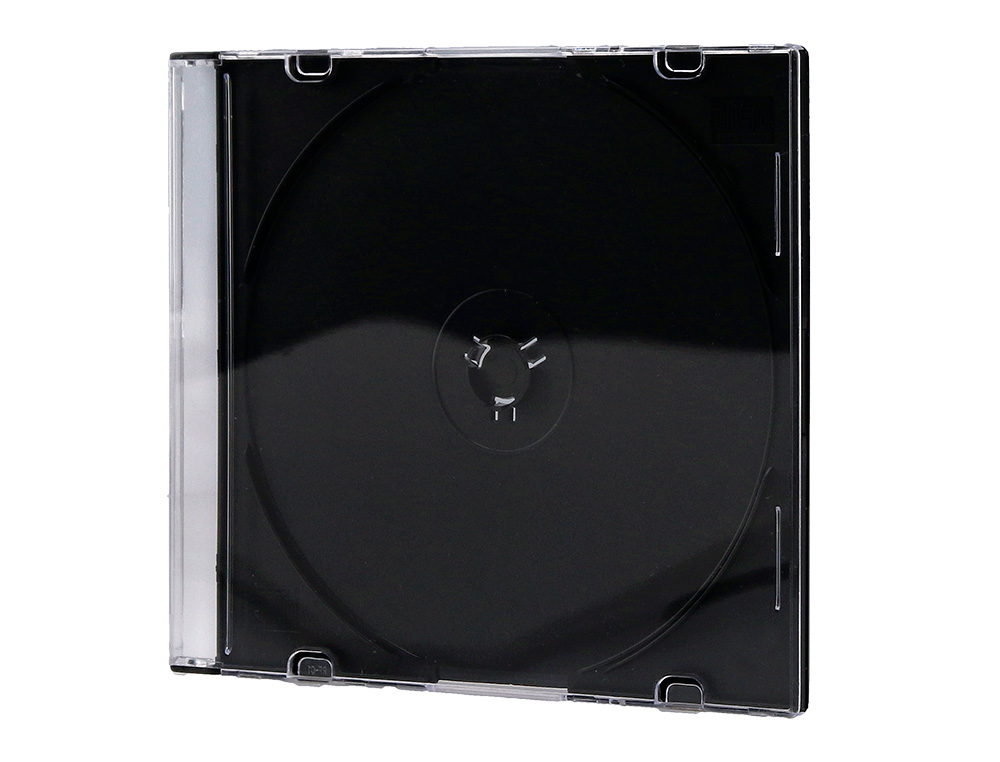 CAIXA Q-CONNECT PARA CD / DVD SLIM PRETA PACK 25 UNIDADES