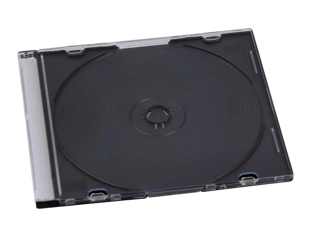 CAIXA Q-CONNECT PARA CD / DVD SLIM PRETA PACK 25 UNIDADES