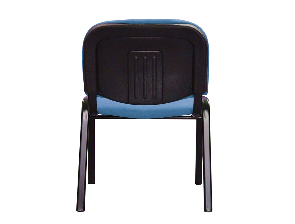 CADEIRA CONFIDENTE Q-CONNECT EMPILHAVEL BRACOS CURTOS FORRADA SEM RODAS ALT 910 MM LARG 460 MM PROF 440 MM COR AZUL