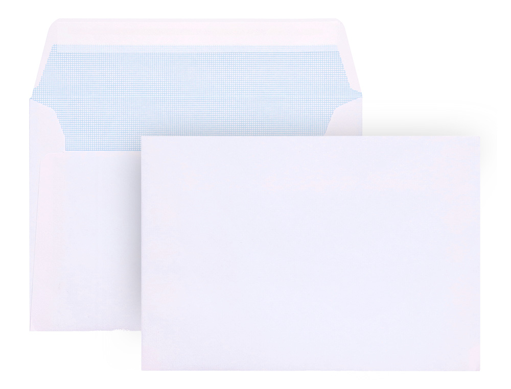 ENVELOPE LIDERPAPEL N.19 MÍNIMO NORMALIZADO BRANCO 114X162MM TIRA DE SILICONE PACK DE 500 UNIDADES
