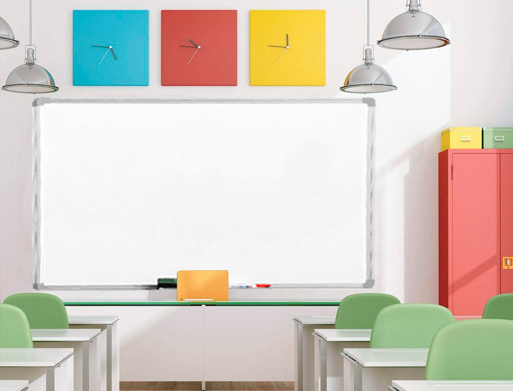 QUADRO BRANCO Q-CONNECT LACADO MAGNETICO CAIXILHO ALUMINIO 200X100 CM