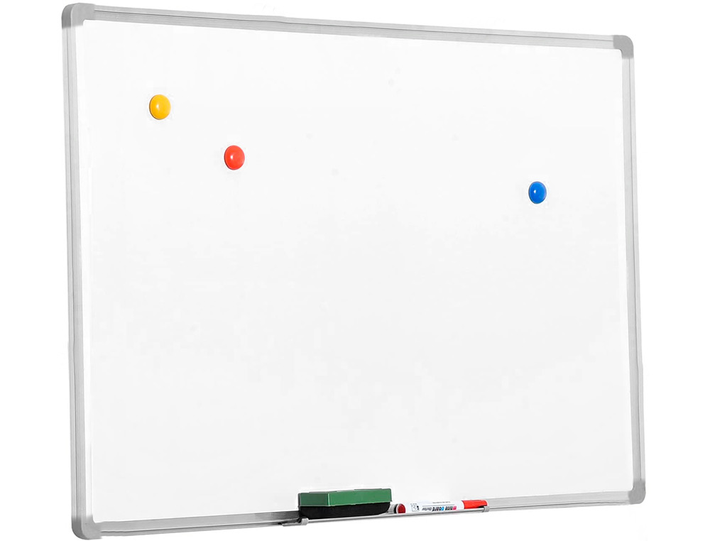 QUADRO BRANCO Q-CONNECT LACADO MAGNETICO CAIXILHO ALUMINIO 200X100 CM