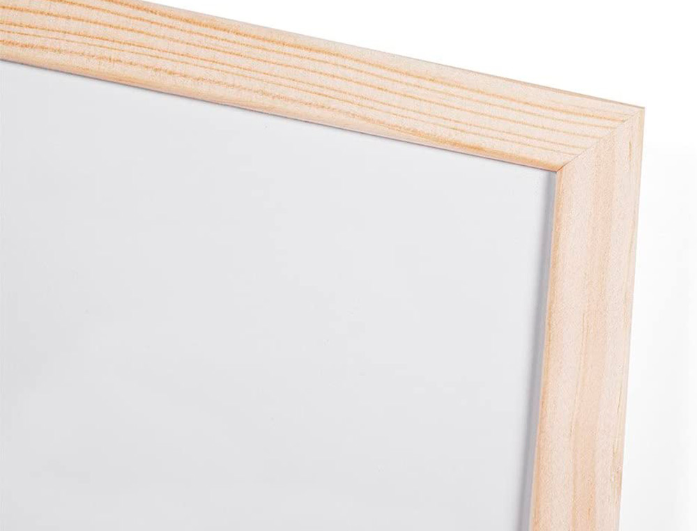 QUADRO BRANCO Q-CONNECT C/CAIXILHO MADEIRA 90X60 CM