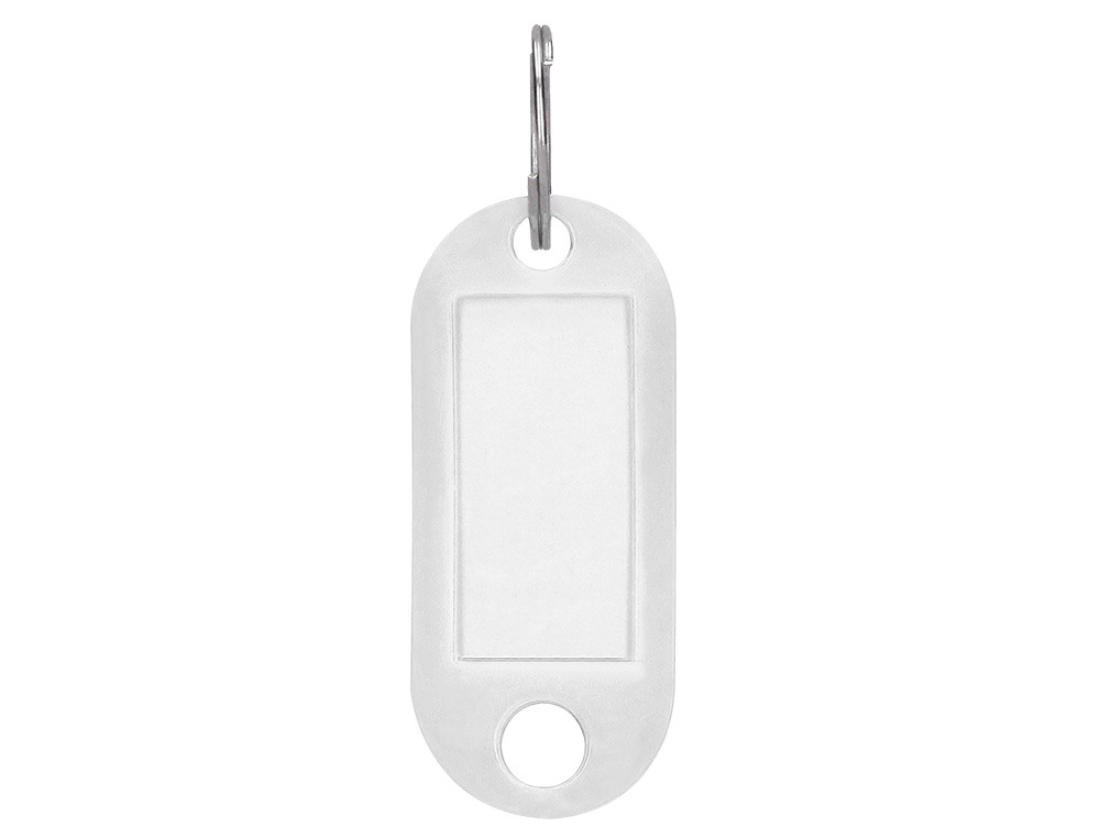 CHAVEIRO PORTA-ETIQUETAS Q-CONNECT BRANCO CAIXA 100 UNIDADES