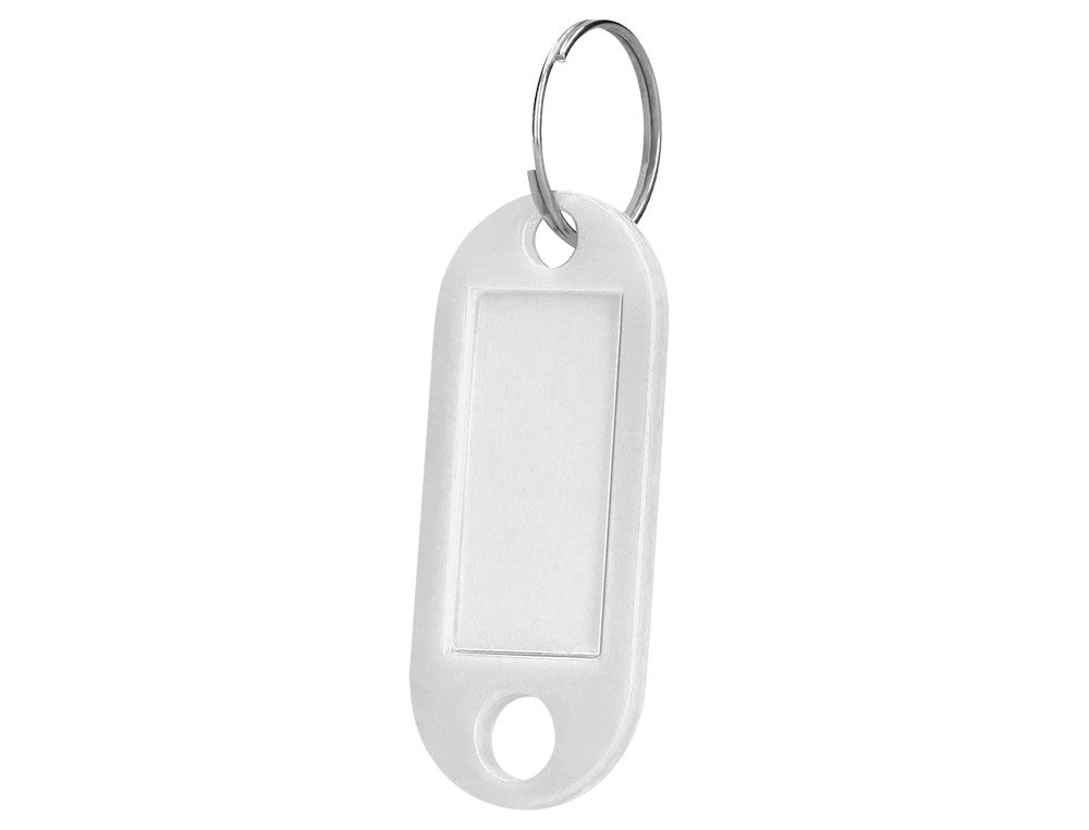 CHAVEIRO PORTA-ETIQUETAS Q-CONNECT BRANCO CAIXA 100 UNIDADES