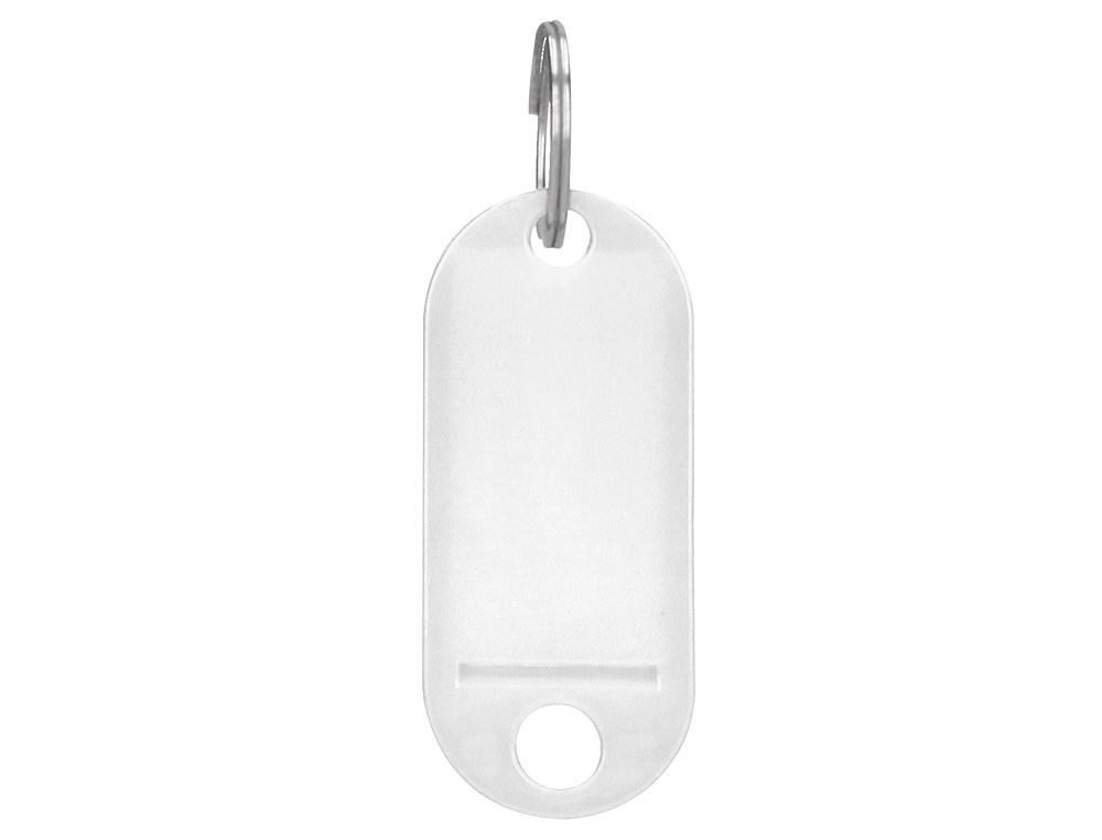 CHAVEIRO PORTA-ETIQUETAS Q-CONNECT BRANCO CAIXA 100 UNIDADES