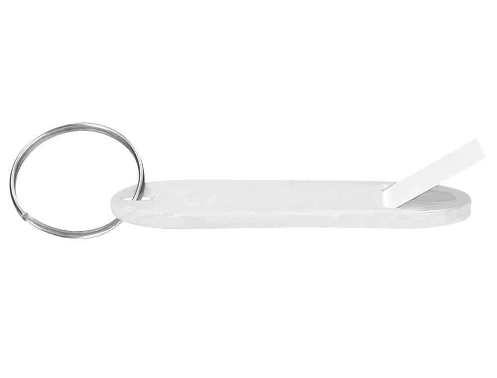 CHAVEIRO PORTA-ETIQUETAS Q-CONNECT BRANCO CAIXA 100 UNIDADES