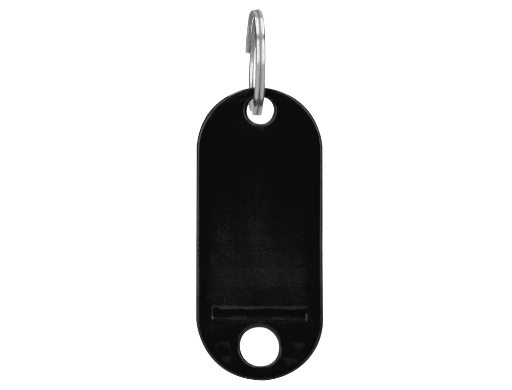 CHAVEIRO PORTA-ETIQUETAS Q-CONNECT PRETO CAIXA 100 UNIDADES