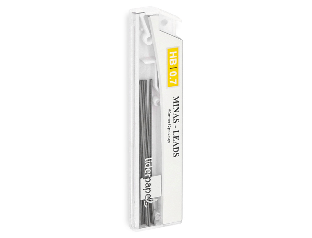 MINAS LIDERPAPEL GRAFITE 0,7 MM HB TUBO DE 12 MINAS