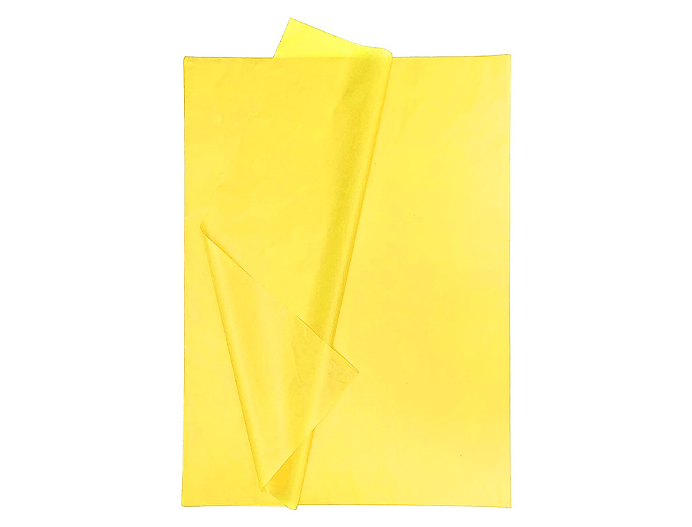 PAPEL SEDA LIDERPAPEL 52 X 76 CM 18 GR AMARELO
