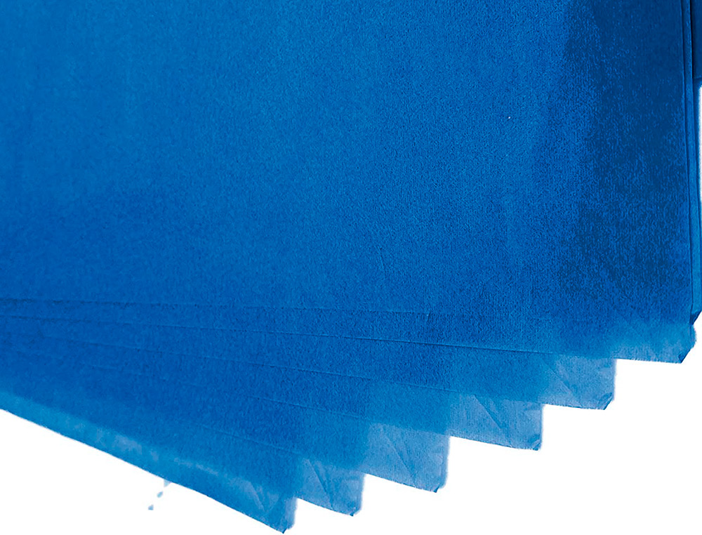 PAPEL SEDA LIDERPAPEL 52 X 76 CM 18 GR AZUL