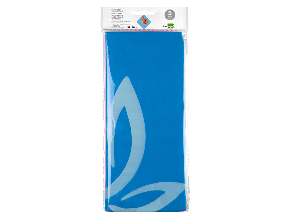 PAPEL SEDA LIDERPAPEL 52 X 76 CM 18 GR AZUL