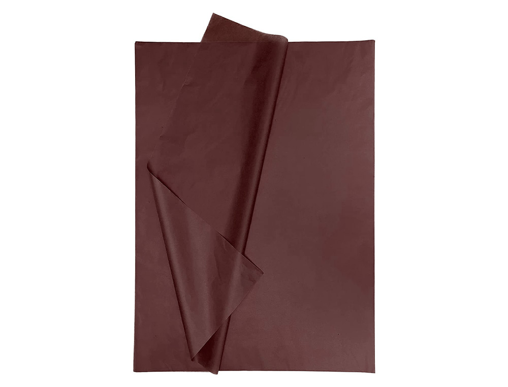 PAPEL SEDA LIDERPAPEL 52 X 76 CM 18 GR CASTANHO